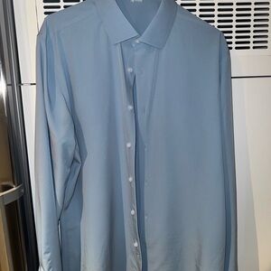 Men's State & Liberty Blue Springer Dress Shirt XL